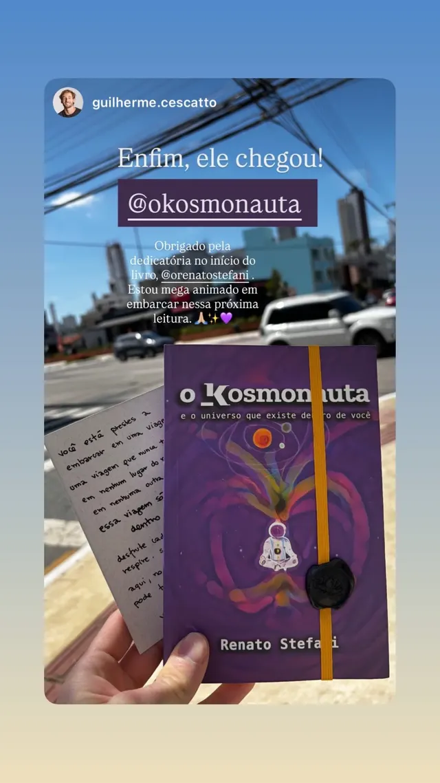 depoimento — Guilherme: obrigado pela dedicatória